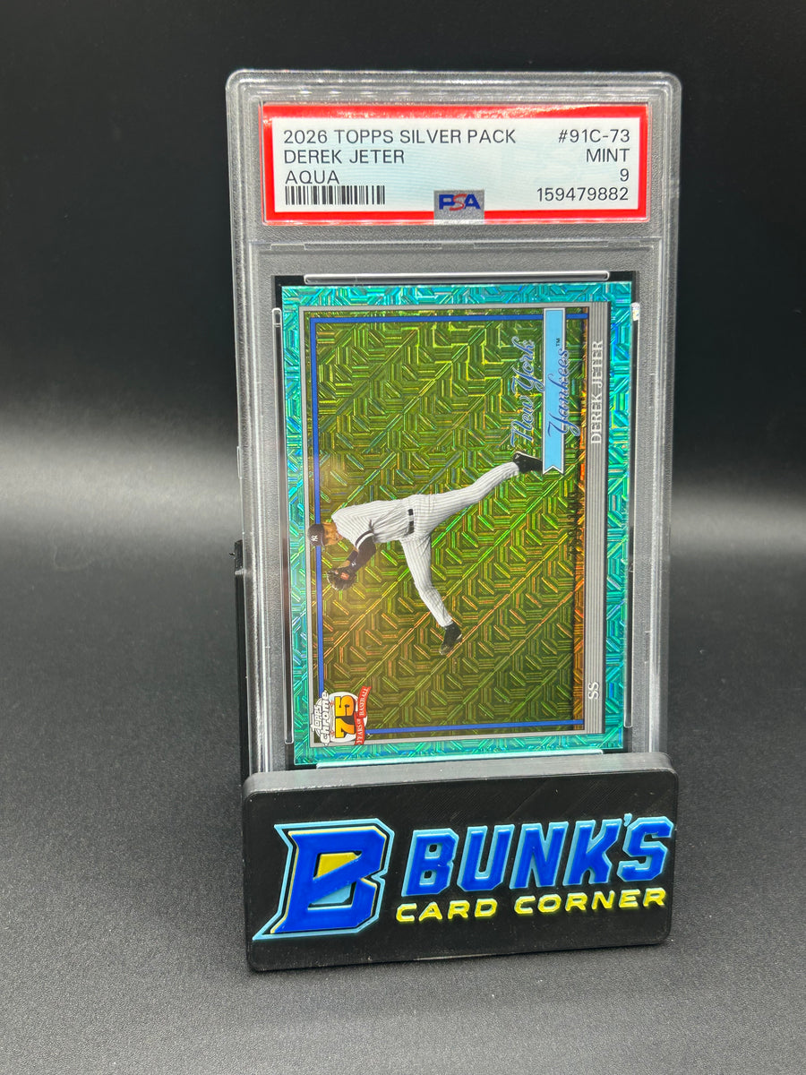 2026 Derek Jeter Aqua Silver Pack PSA 9 159/199