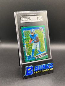 2023 Jahmyr Gibbs RC Green Velocity Prizm SGC 10