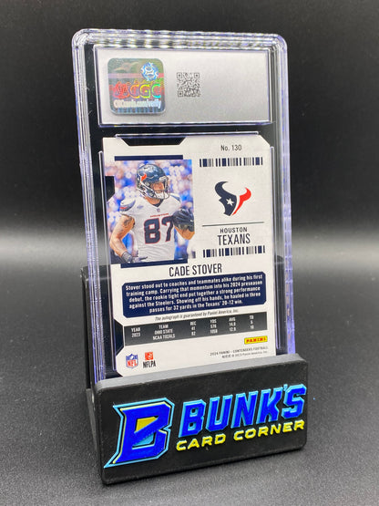2024 Cade Stover Rookie Ticket Auto 34/87 CGC 10/10