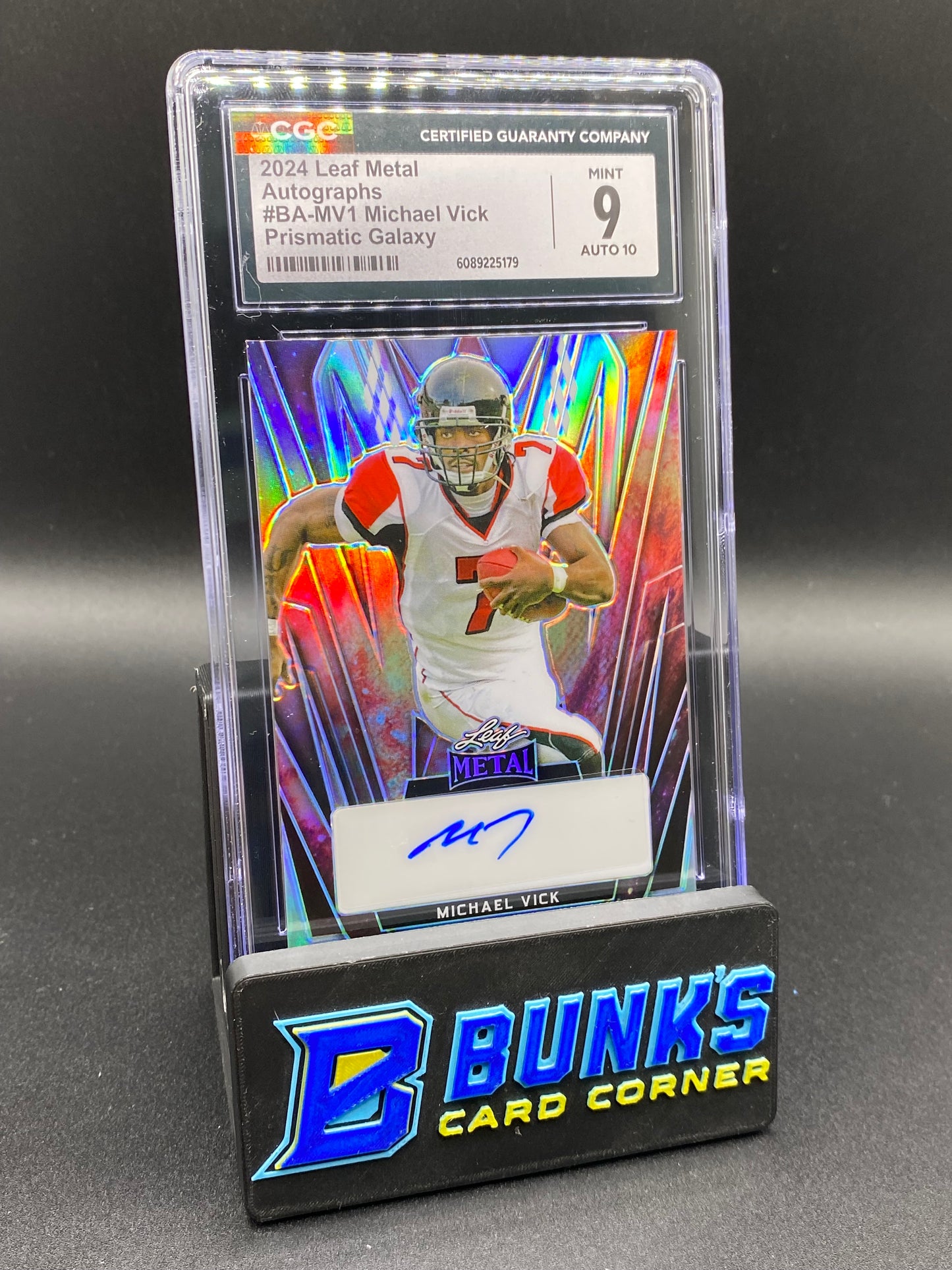 2024 Michael Vick Auto Prismatic Galaxy CGC 9/10 1/1