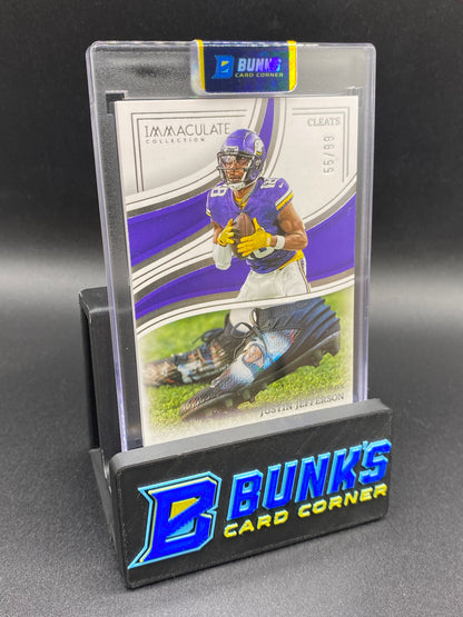 2023 Justin Jefferson Immaculate Collection 55/99 Cleats