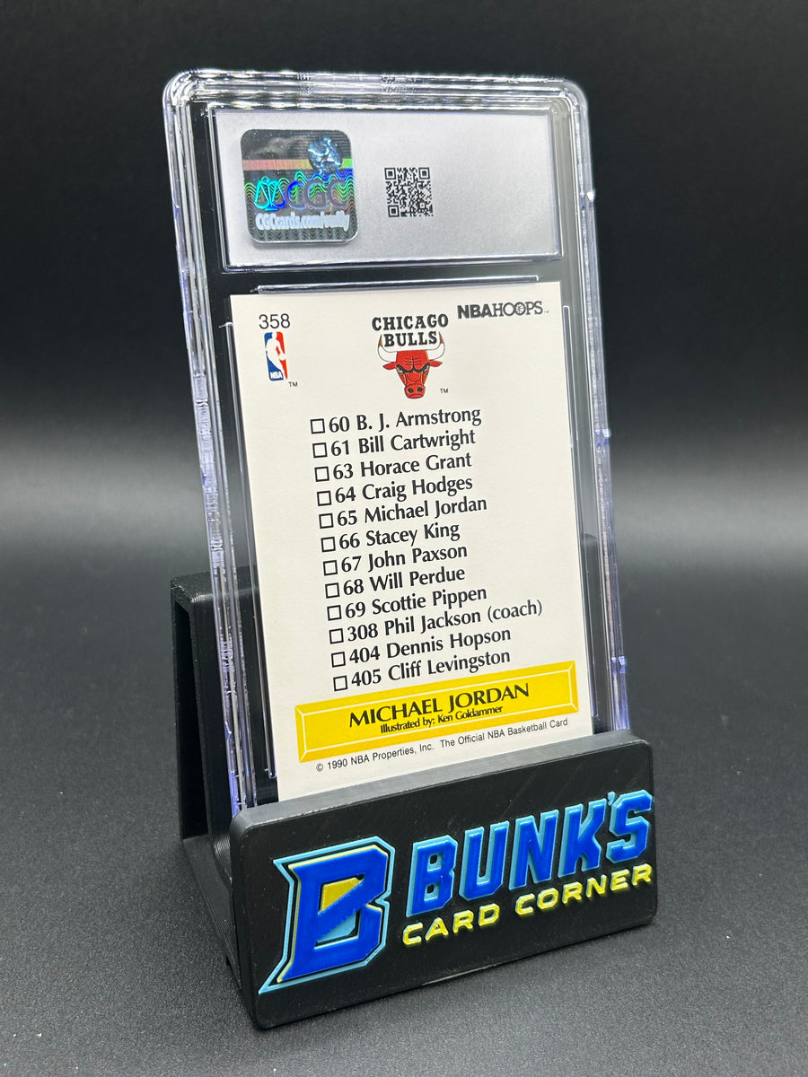 1990-91 Michael Jordan Hoops Team Checklist CGC 8.5
