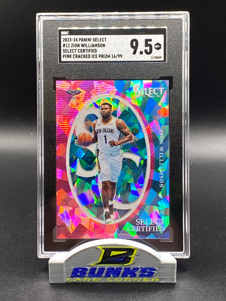 2023-24 Zion Williamson Pink Cracked Ice Prizm 16/99