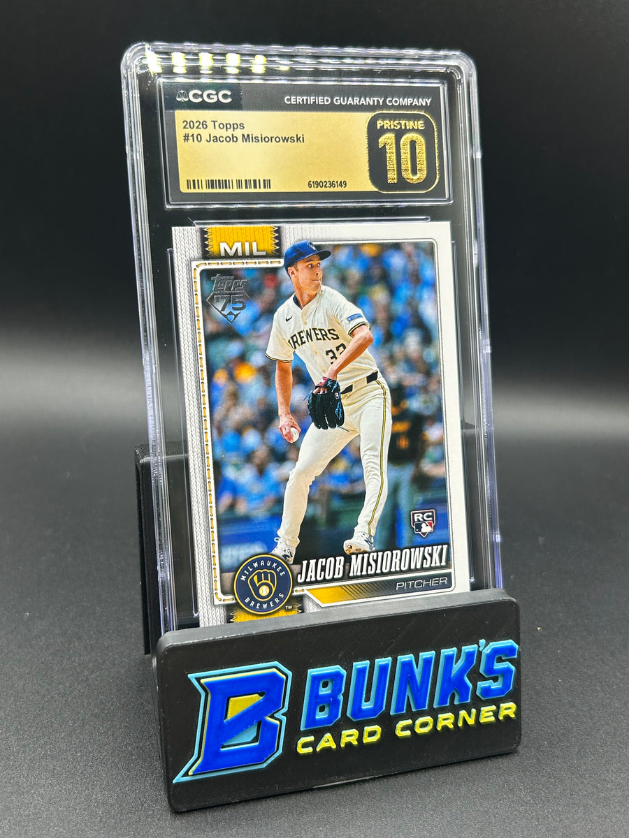 2026 Jacob Misiorowski Topps Rc CGC Pristine 10