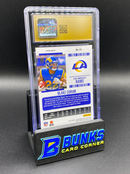 2024 Blake Corum Blue Contenders Rc 82/99 CGC PRISTINE 10