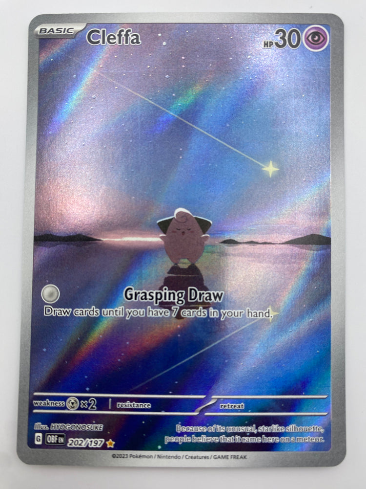 Cleffa Illustration Rare Obsidian Flames NM