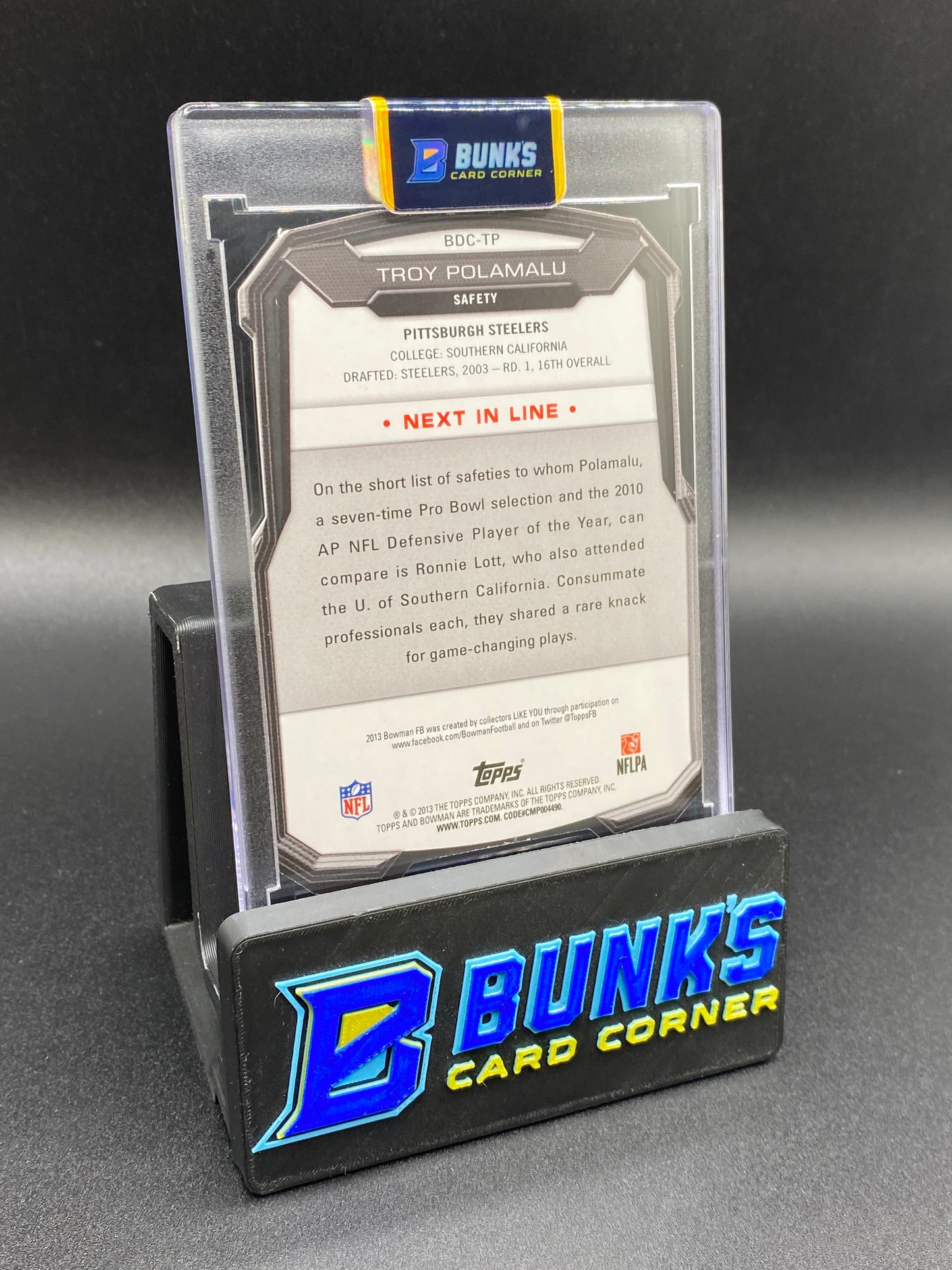 2013 Troy Polamalu Bowman 85/99