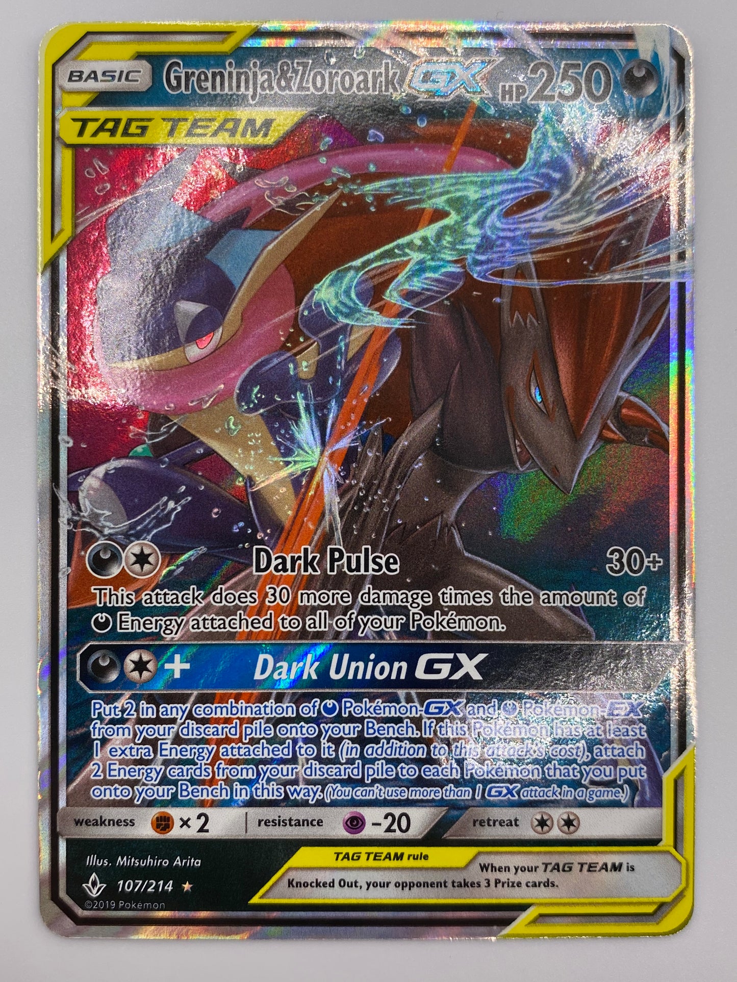 Greninja & Zoroark Gx Tag Team Unbroken Bonds LP