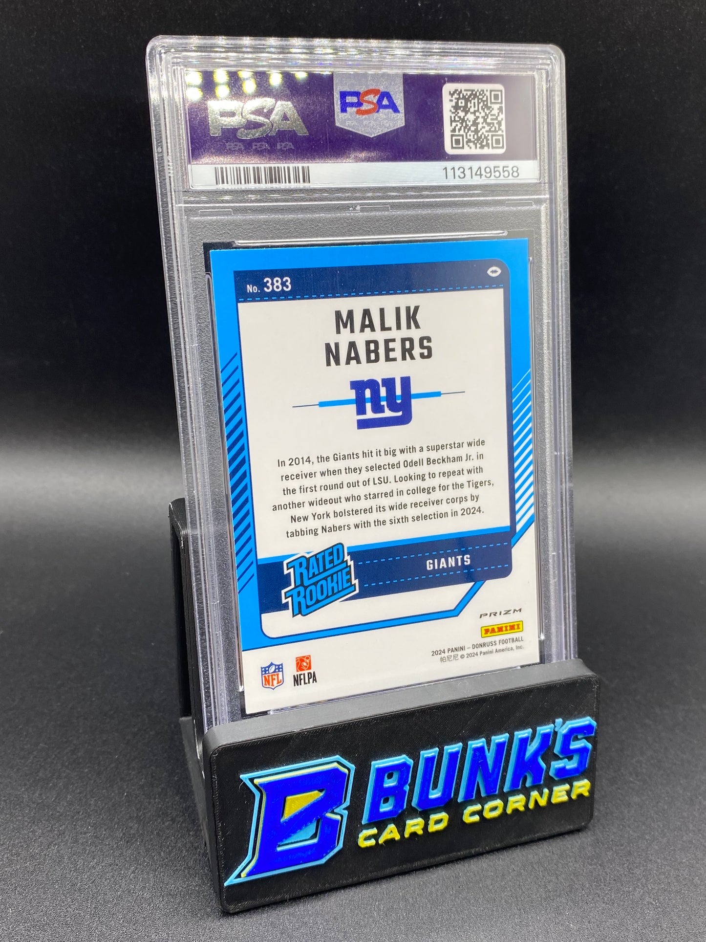 2024 Malik Nabers Pink PSA 10