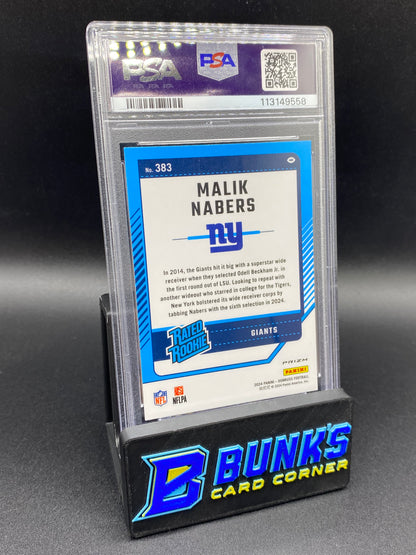 2024 Malik Nabers Pink PSA 10
