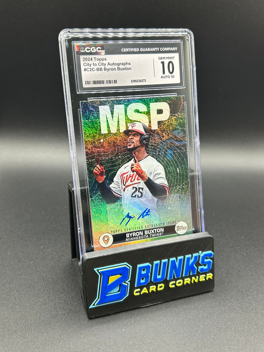 2024 Byron Buxton Topps City to City Autographs 32/99 CGC 10