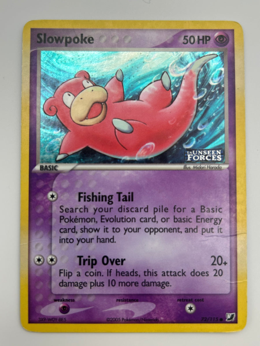 Slowpoke Reverse Holo Unseen Forces HP