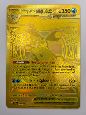 Mega Greninja Ex Gold Hyper Rare Chaos Rising NM