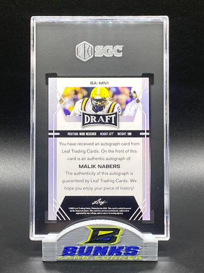2022 Malik Nabers AUTOGRAPHED Rookie Card (Box B4)