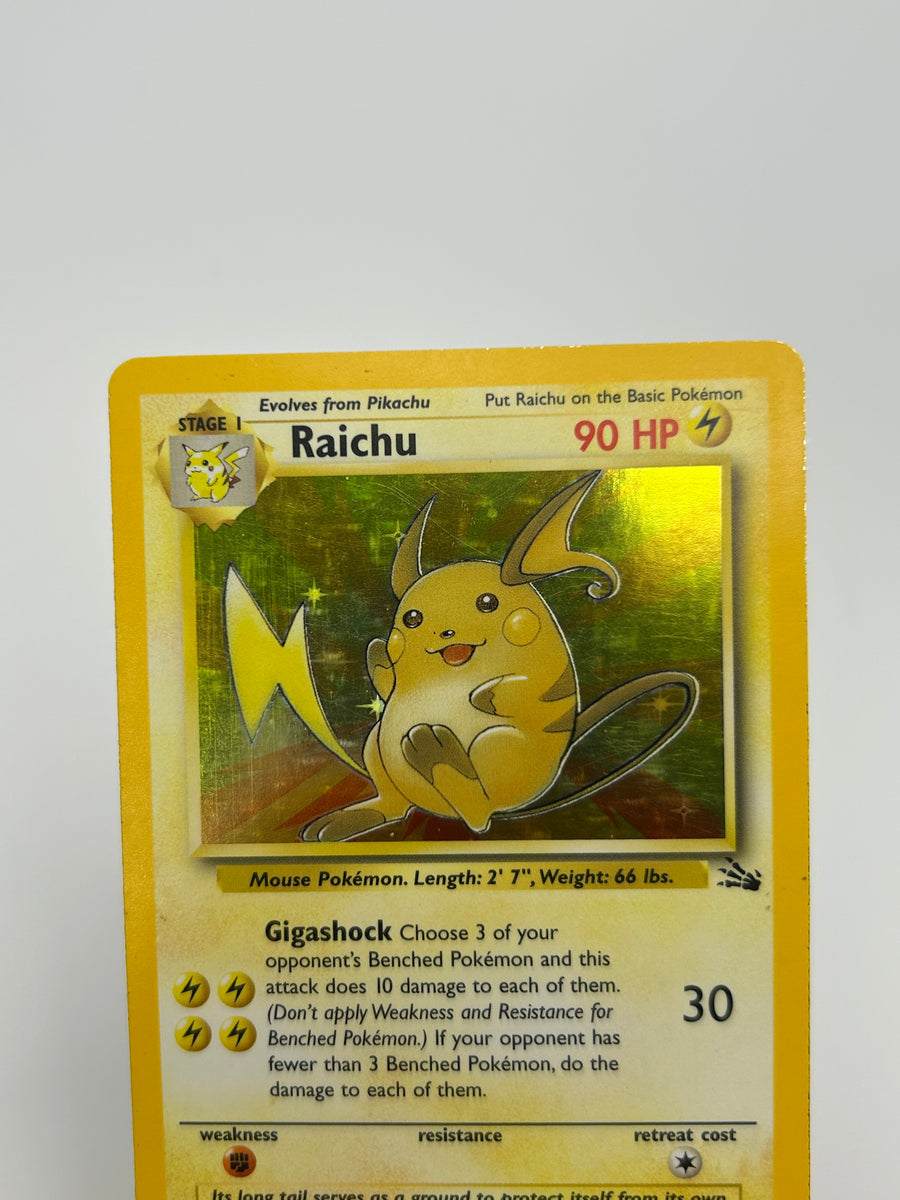 Raichu Holo Fossil LP-MP
