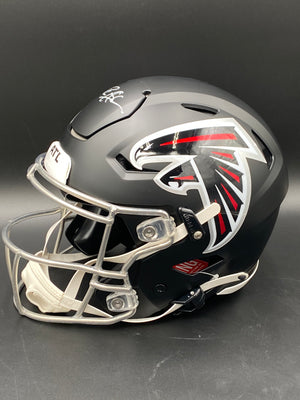 Deion Sanders Signed Full Size Speedflex Matte Black Helmet