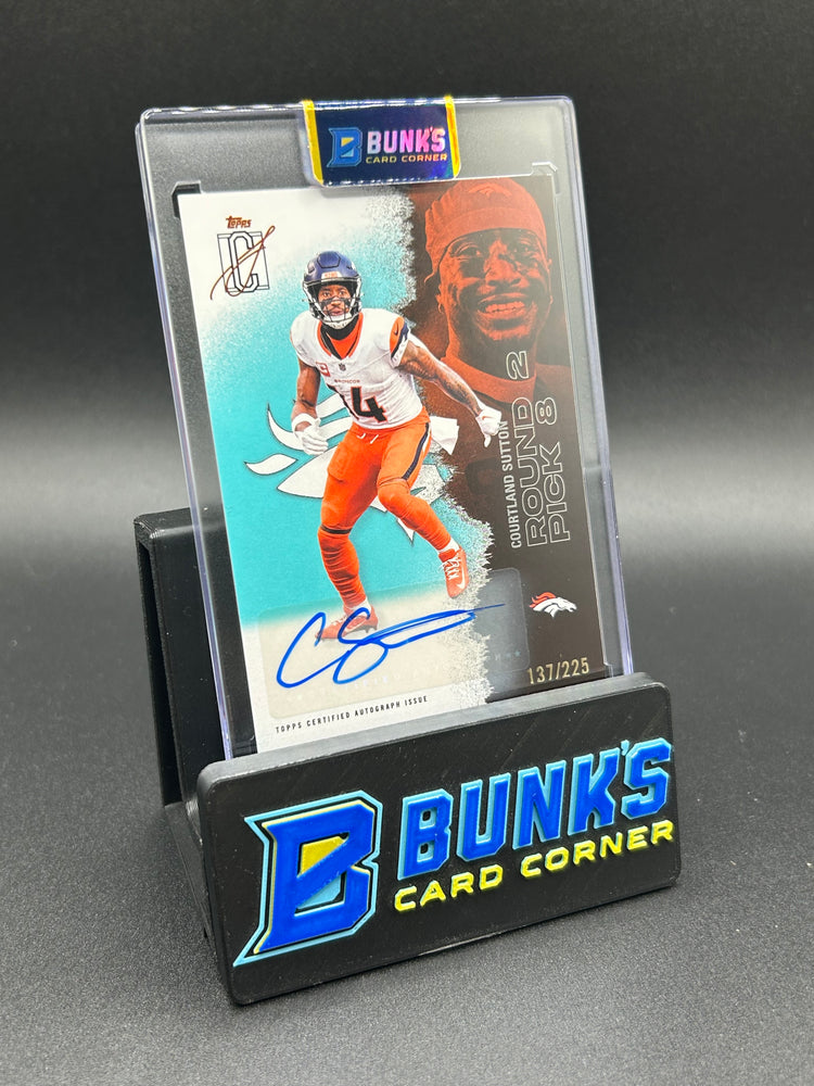 2025 Courtland Sutton Topps Signature Teal Auto 137/225
