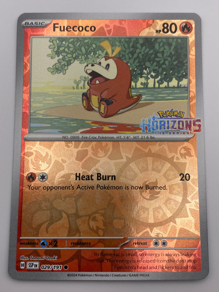 Fuecoco Reverse Holo Horizons Stamped NM