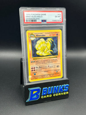 Ninetales Holo Shadowless Base Set PSA 6