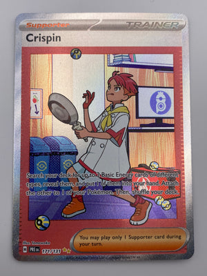Crispin Full Art Trainer Prismatic Evolutions NM