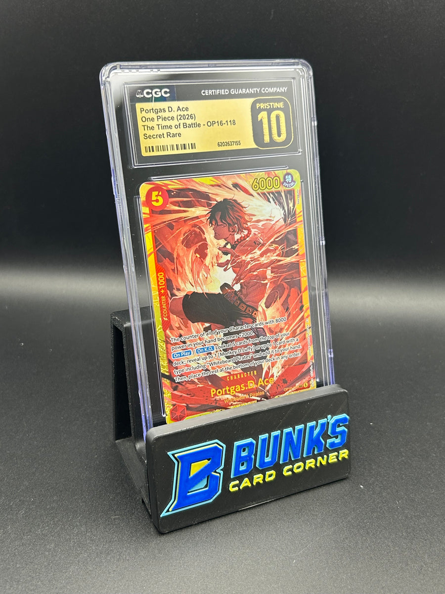 Portgas D. Ace Secret Rare OP16-118 CGC Pristine 10