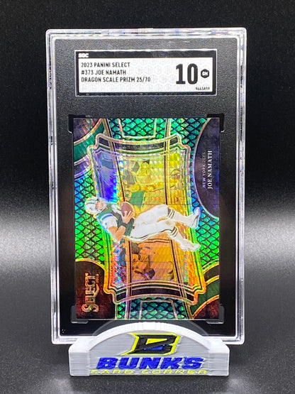 2023 Joe Namath Dragon Scale Prizm 25/70 (Box A3)