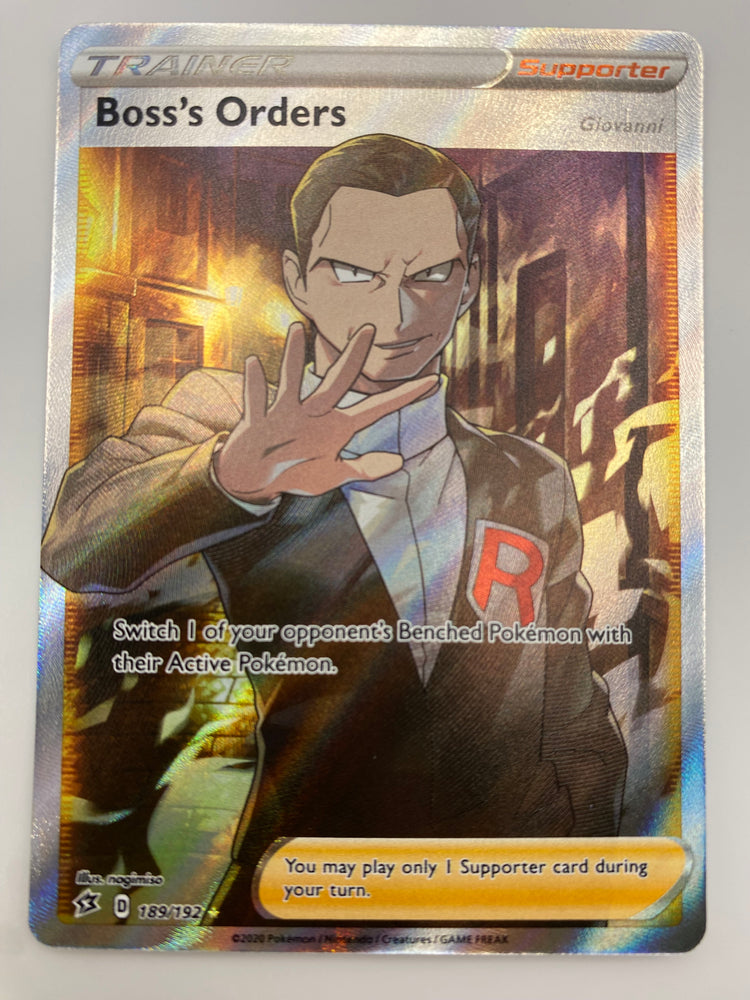 Boss's Orders Full Art Trainer Rebel Clash NM