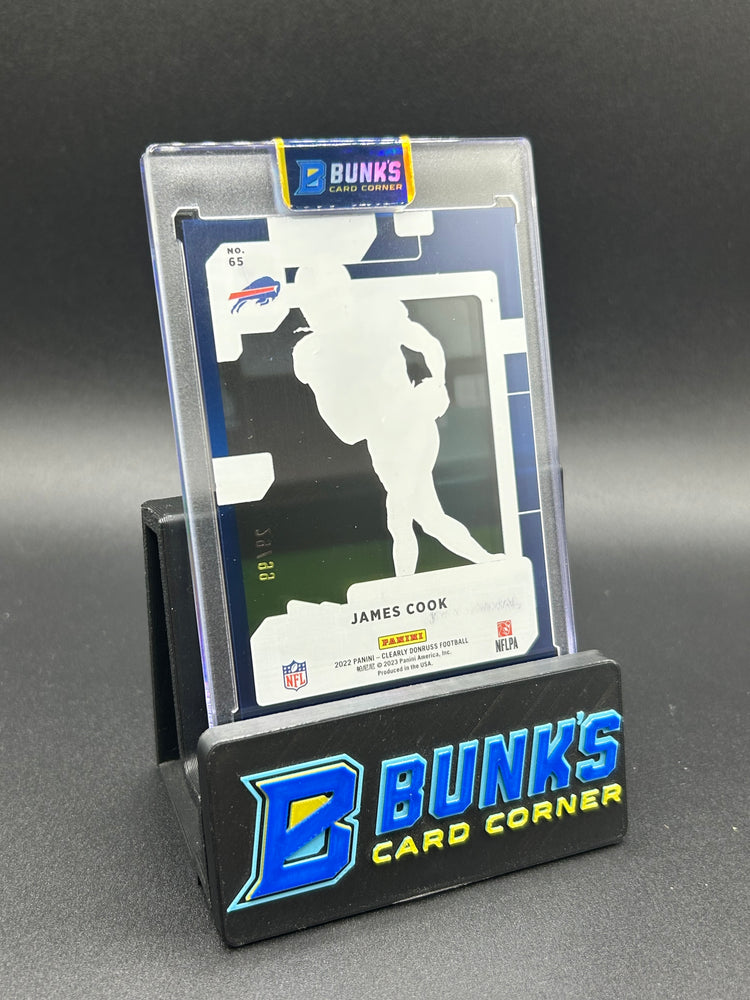 2022 James Cook Panini Panini Clearly Donruss Rated Rookie 29/99
