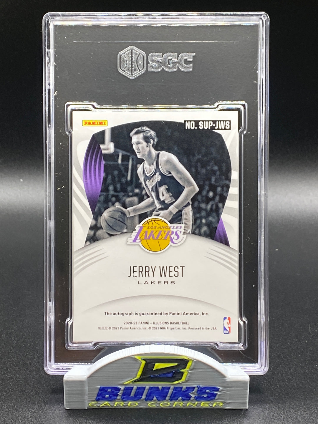 2020-21 Jerry West AUTOGRAPHED SGC 10|8