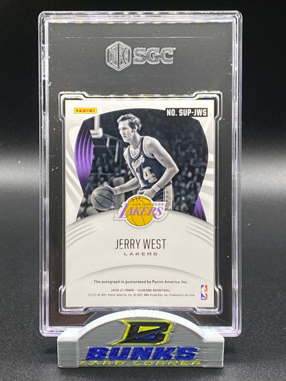 2020-21 Jerry West AUTOGRAPHED SGC 10|8 (Box B12)