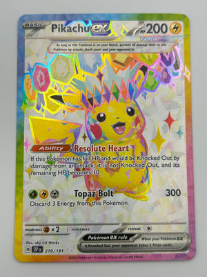 Pikachu Ex Full Art Surging Sparks NM