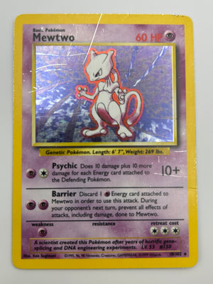 Mewtwo Holo Base Set MP-HP