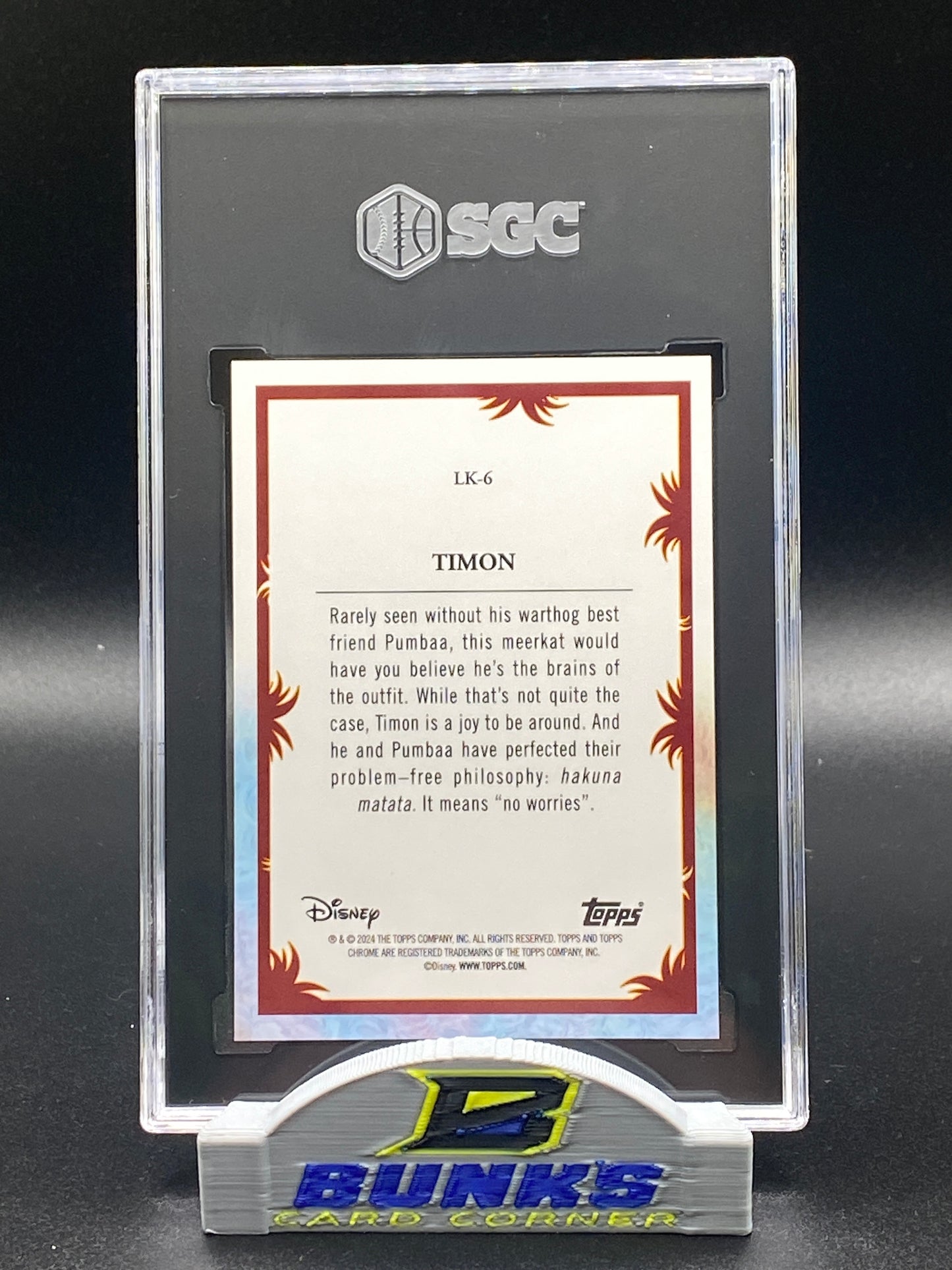 2024 Timon Topps Chrome Disney SGC 9.5 (Box 15)