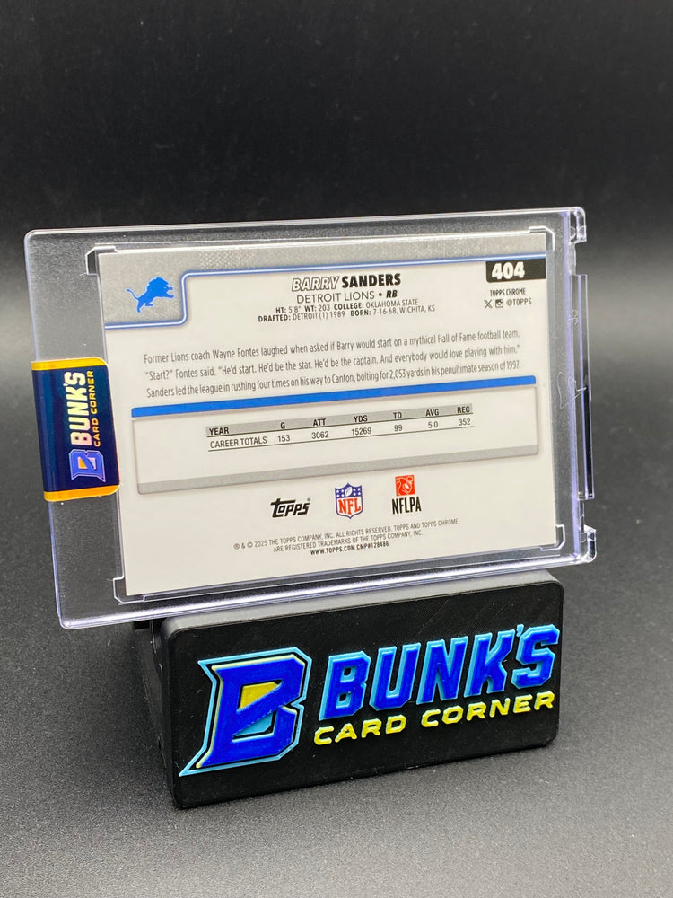 2025 Barry Sanders Topps Chrome Variation