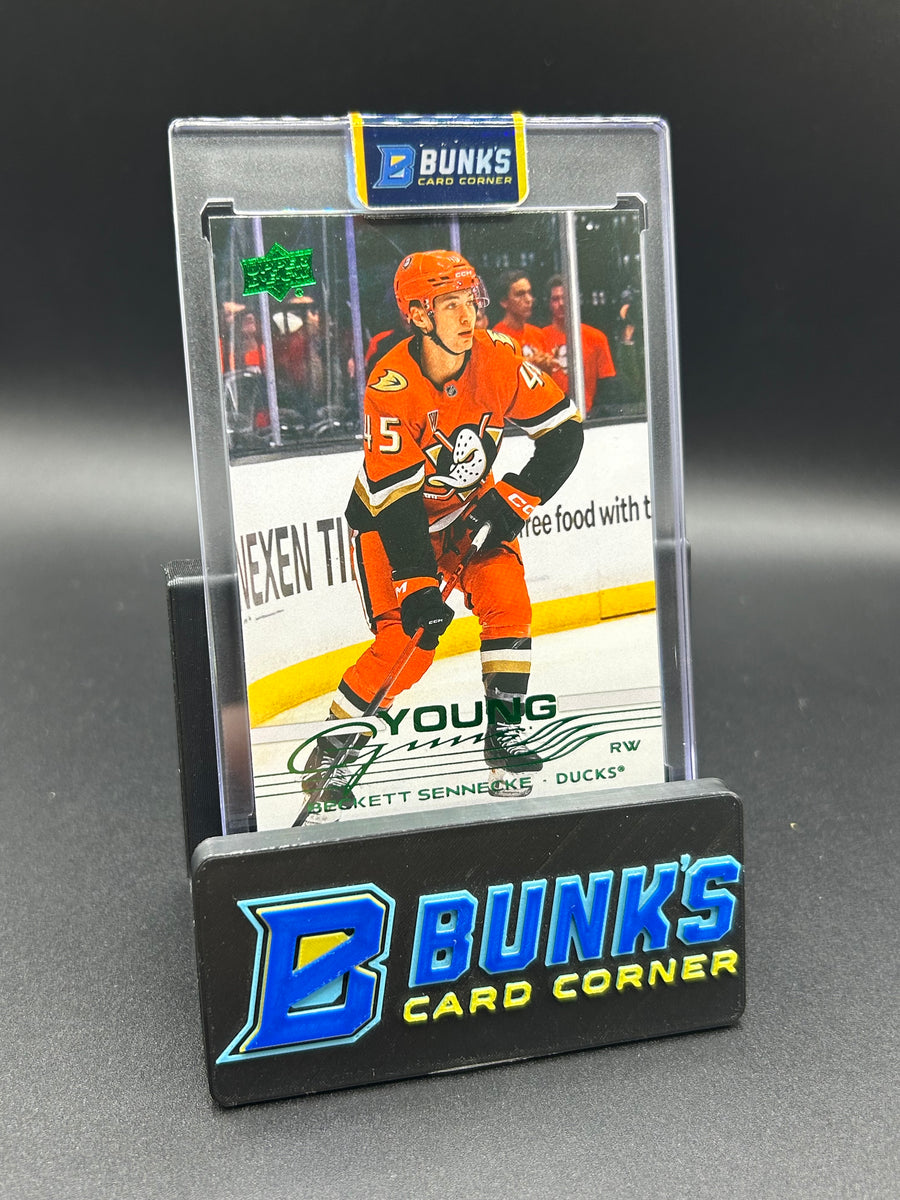 2025-26 Beckett Sennecke Upper Deck Young Guns Green Foil Variation