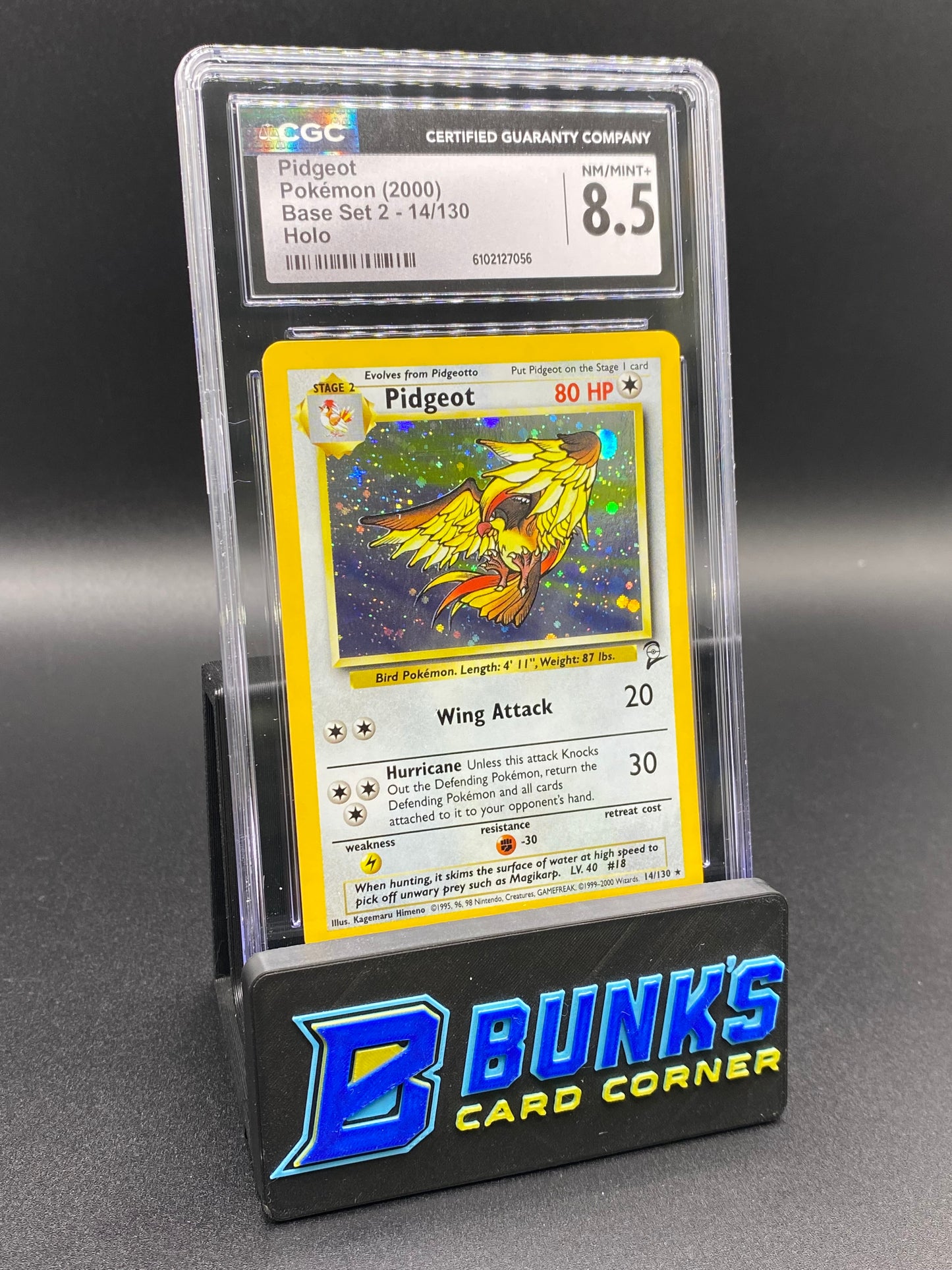 Pidgeot Holo Base Set 2 CGC 8.5