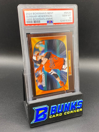 2024 Gunnar Henderson Bowman Anime PSA 10
