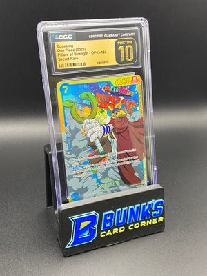 Sogeking Secret Rare OP03-122 CGC PRISTINE 10