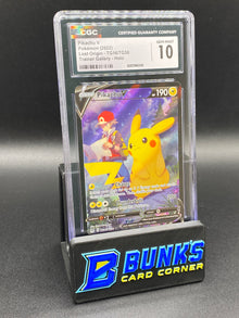 Pikachu V Trainer Gallery Lost Origin CGC 10