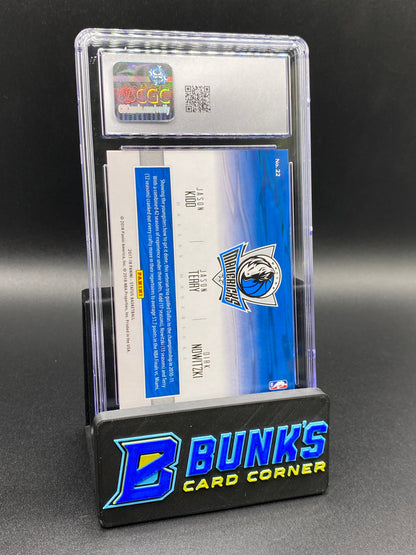 2017-2018 Kidd & Terry & Nowitzki Blue 111/199 CGC 10