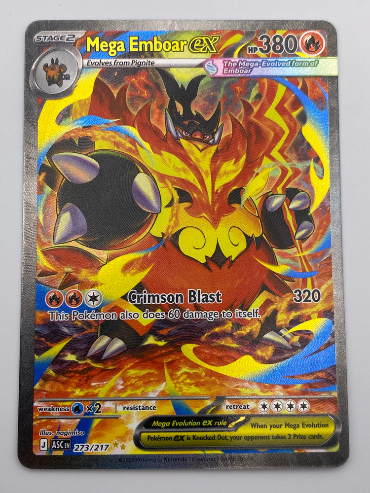 Mega Emboar Ex SIR Ascended Heroes NM