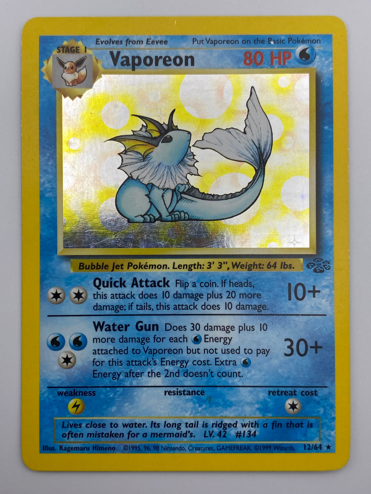 Vaporeon Holo Jungle MP