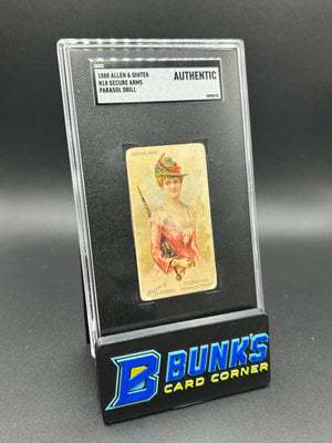 1888 N18 Secure Arms Allen & Ginter Parasol Drill SGC Authentic