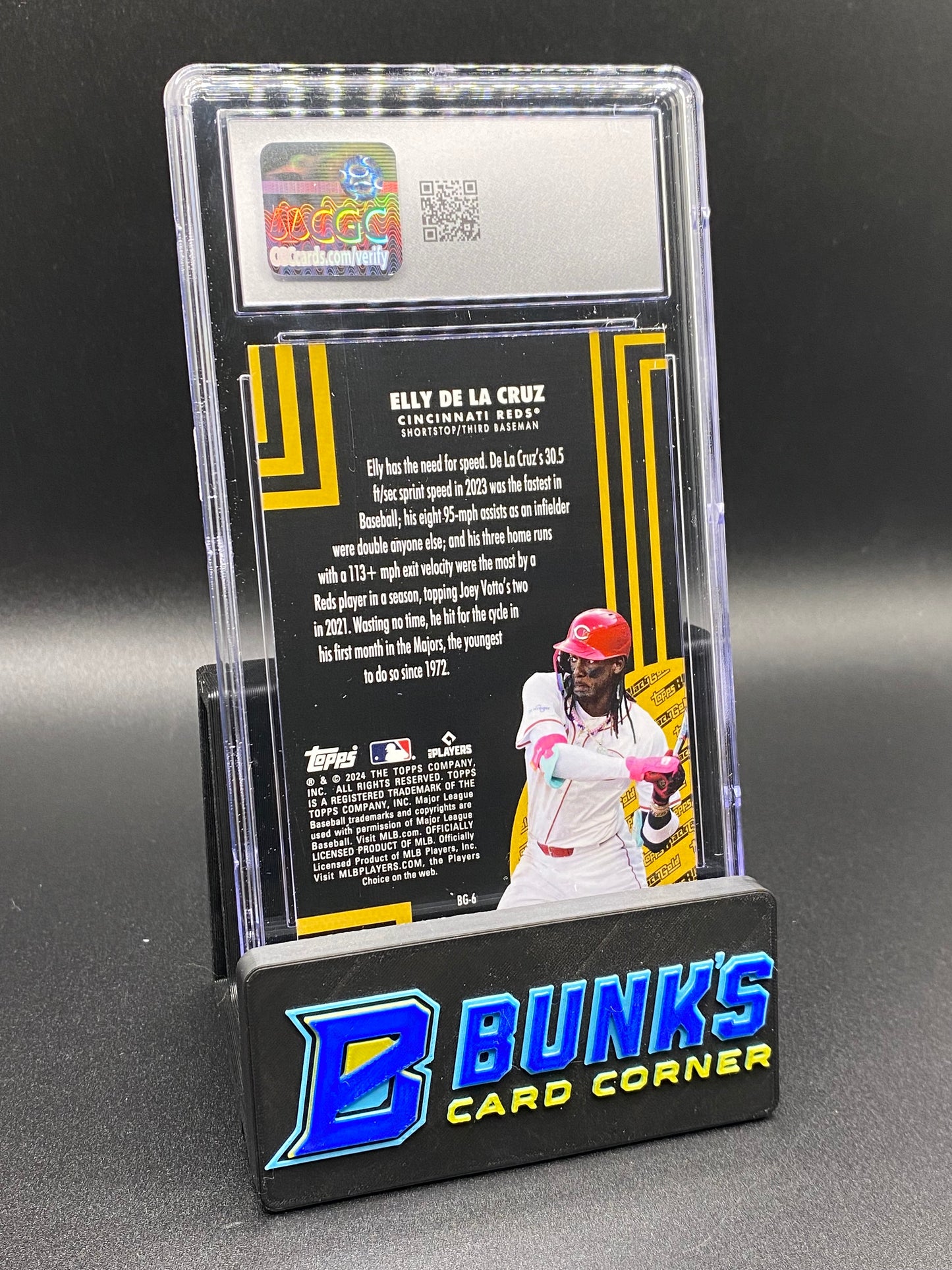 2024 Elly De La Cruz Black Gold CGC 10 SP Rc