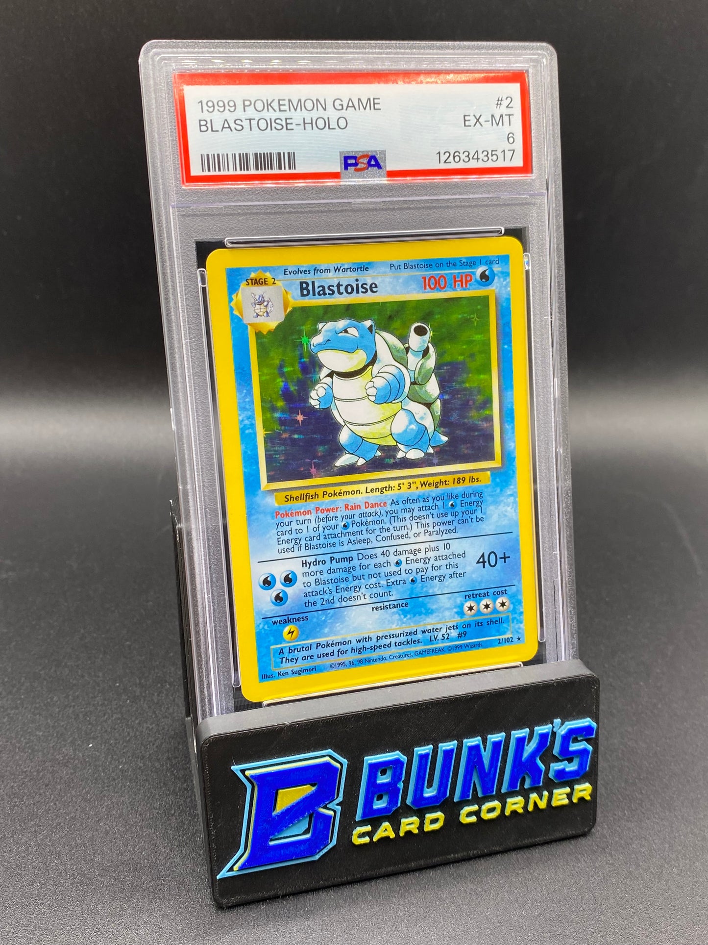 Blastoise Holo PSA 6