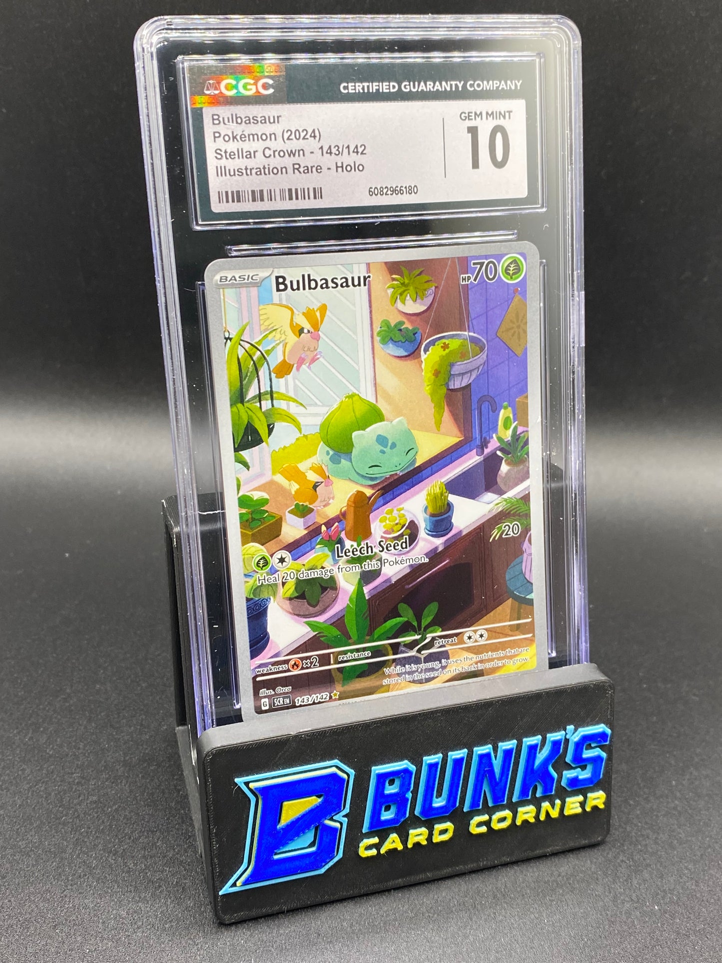 Bulbasaur Illustration Rare Stellar Crown CGC 10
