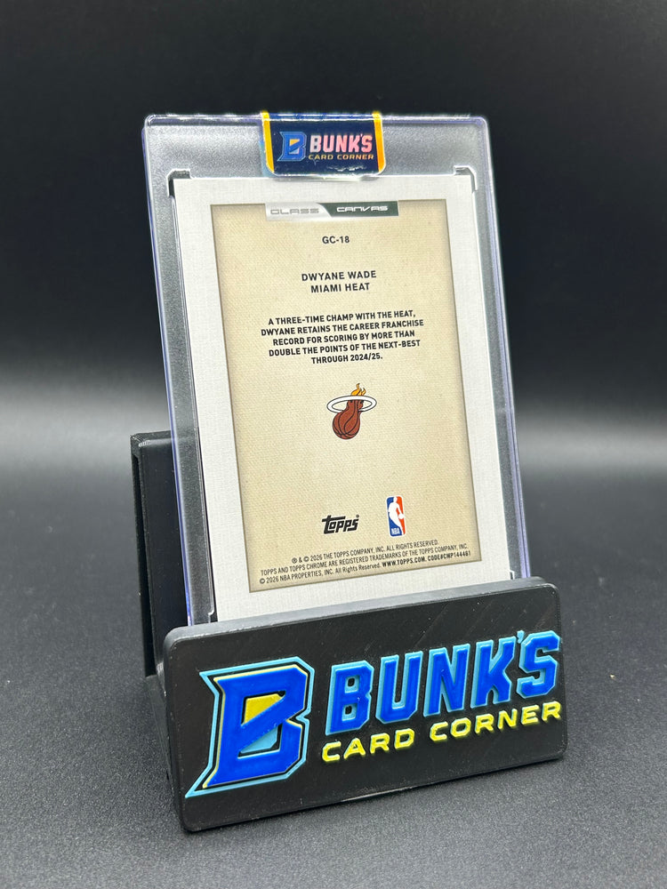 2026 Dwayne Wade Topps Chrome Glass Canvas SSP