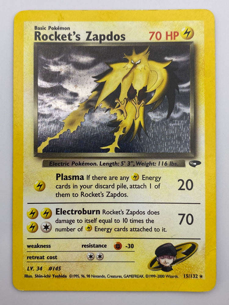 Rocket's Zapdos Holo Gym Challenge LP