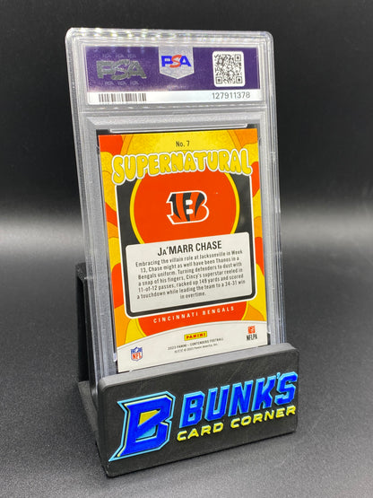 2023 Ja'Marr Chase Supernatural Silver PSA 10
