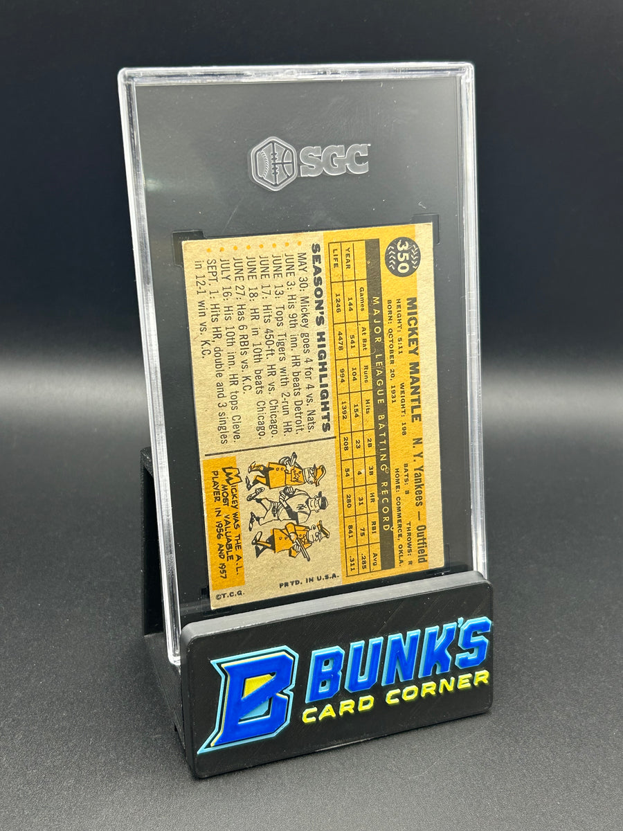 1960 Mickey Mantle Topps SGC 2